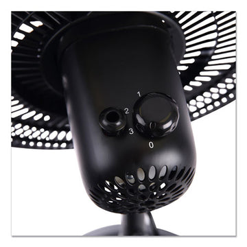 Alera® 16" 3-speed Oscillating Pedestal Stand Fan, Metal, Plastic, Black freeshipping - TVN Wholesale